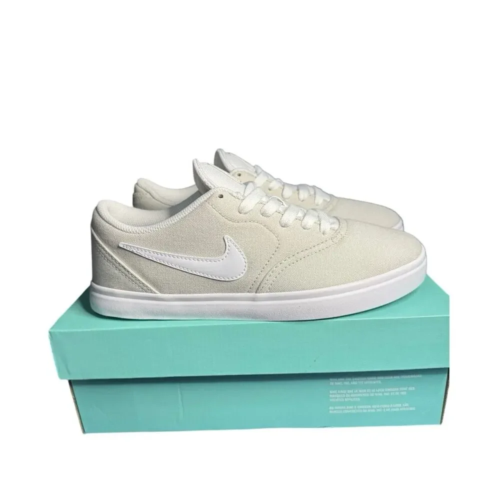 Nike SB Check youth 6.5 Cnvs White Light Bone Sneaker Casual school shoe unisex